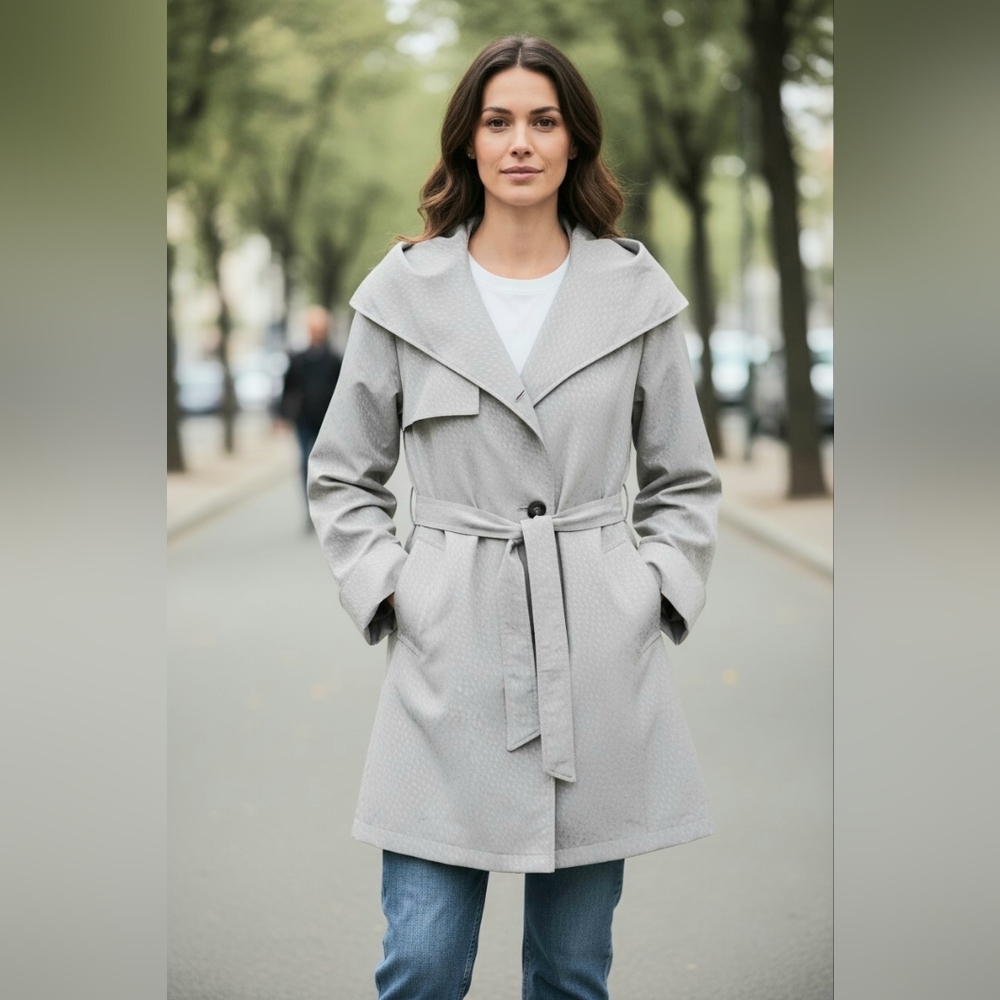 Gallery Light Gray Textured Coat